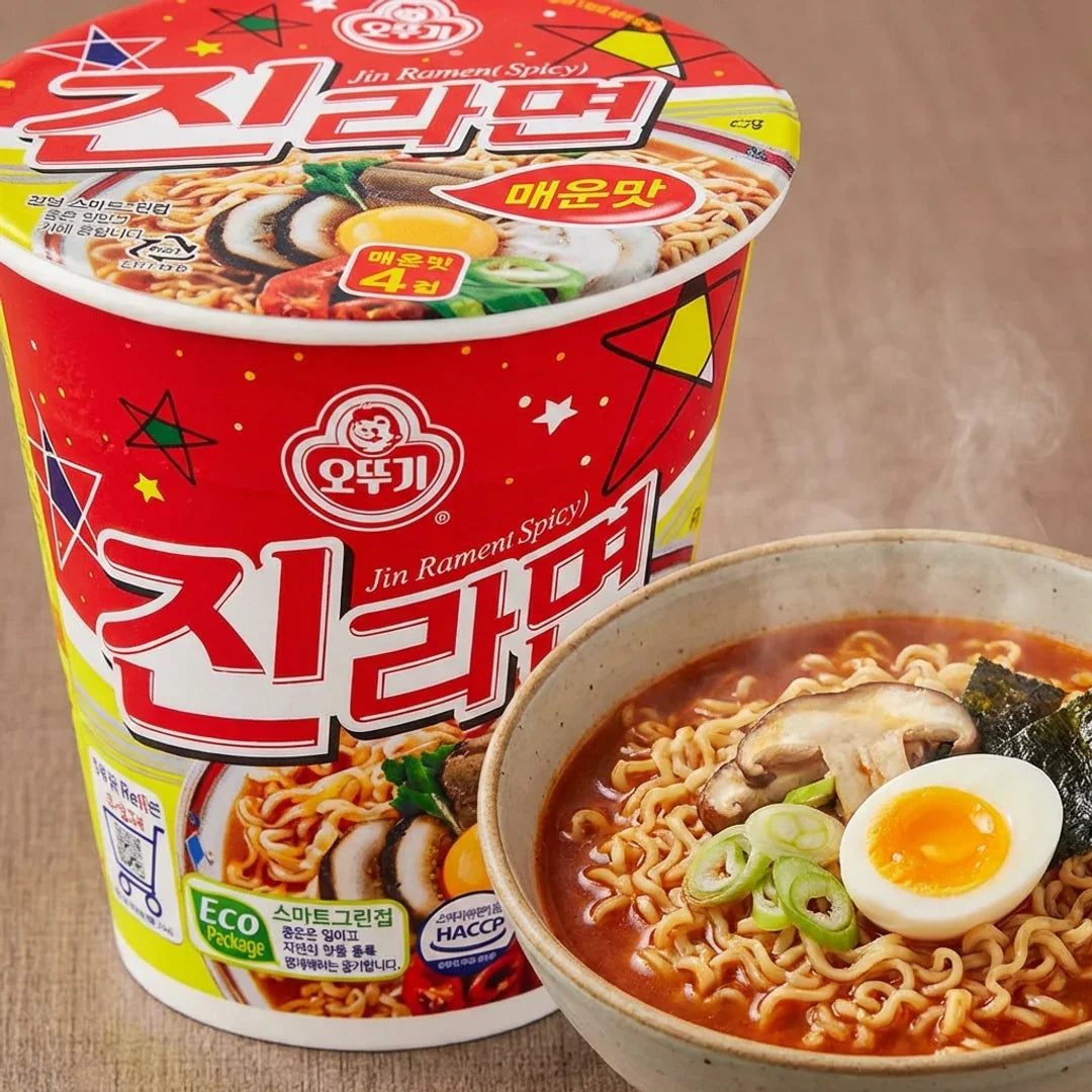 Ottogi Jin Ramen Spicy Mini Cup 65g
