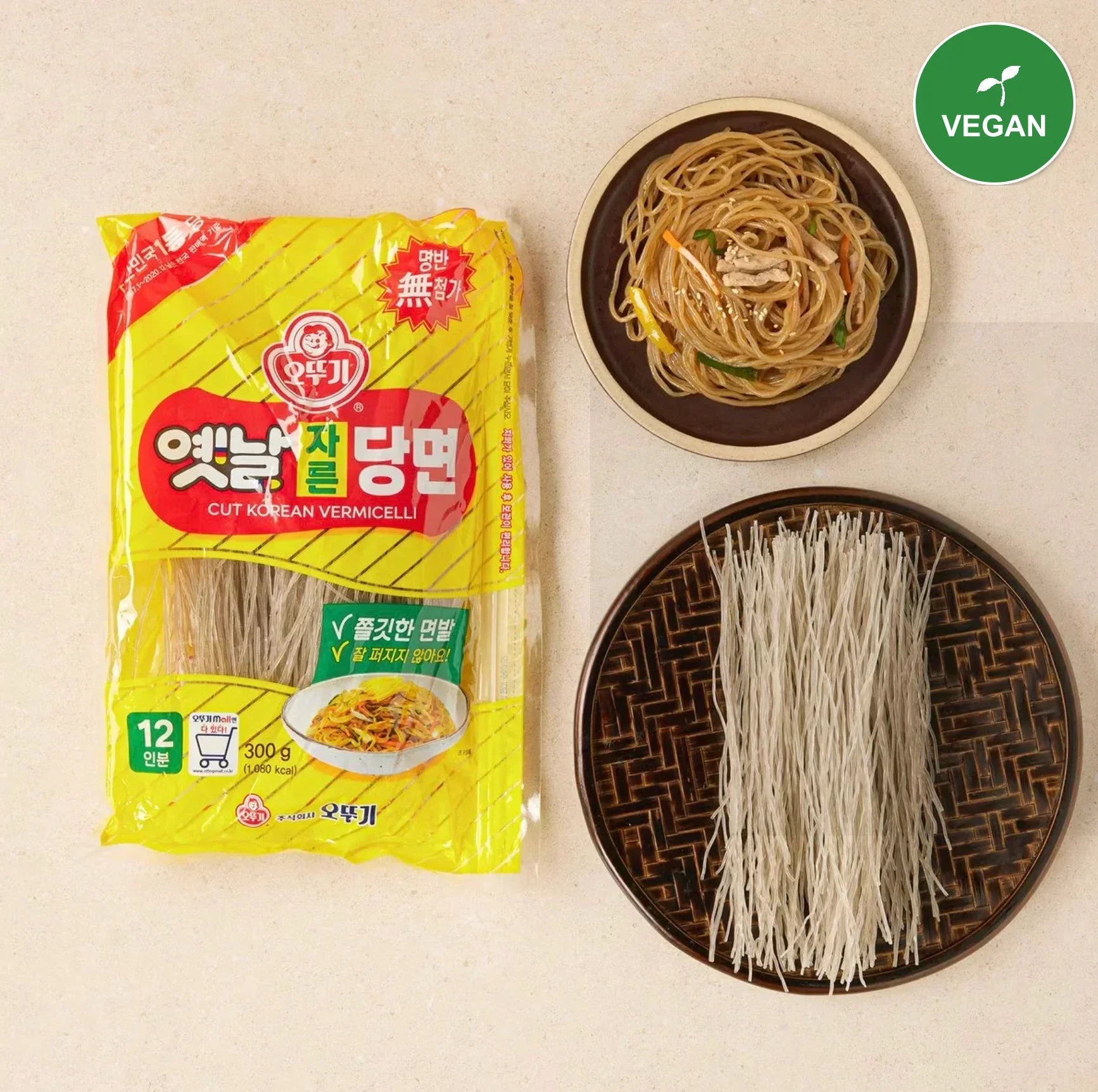 Ottogi Traditional Cut Sweet Potato Starch Noodles 300g - Vegan