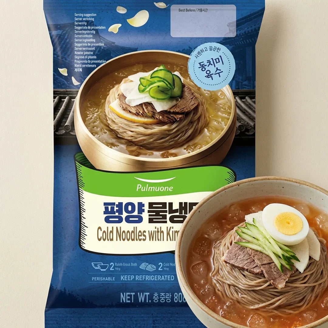 Pulmuone Pyongyang Cold Water Noodles 806g - Refrigerated