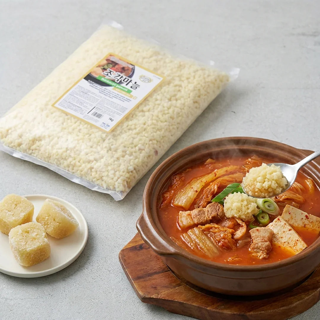 Pungnyeon Chopped Garlic (Minced Garlic) 1kg - Frozen