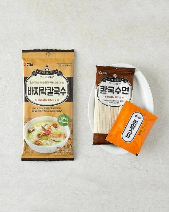 샘표 바지락칼국수 100.3g - DotAsia :: 유럽 최대 아시아 식품 온라인몰 | 한국 K-Food ·일본·중국 식품 전문