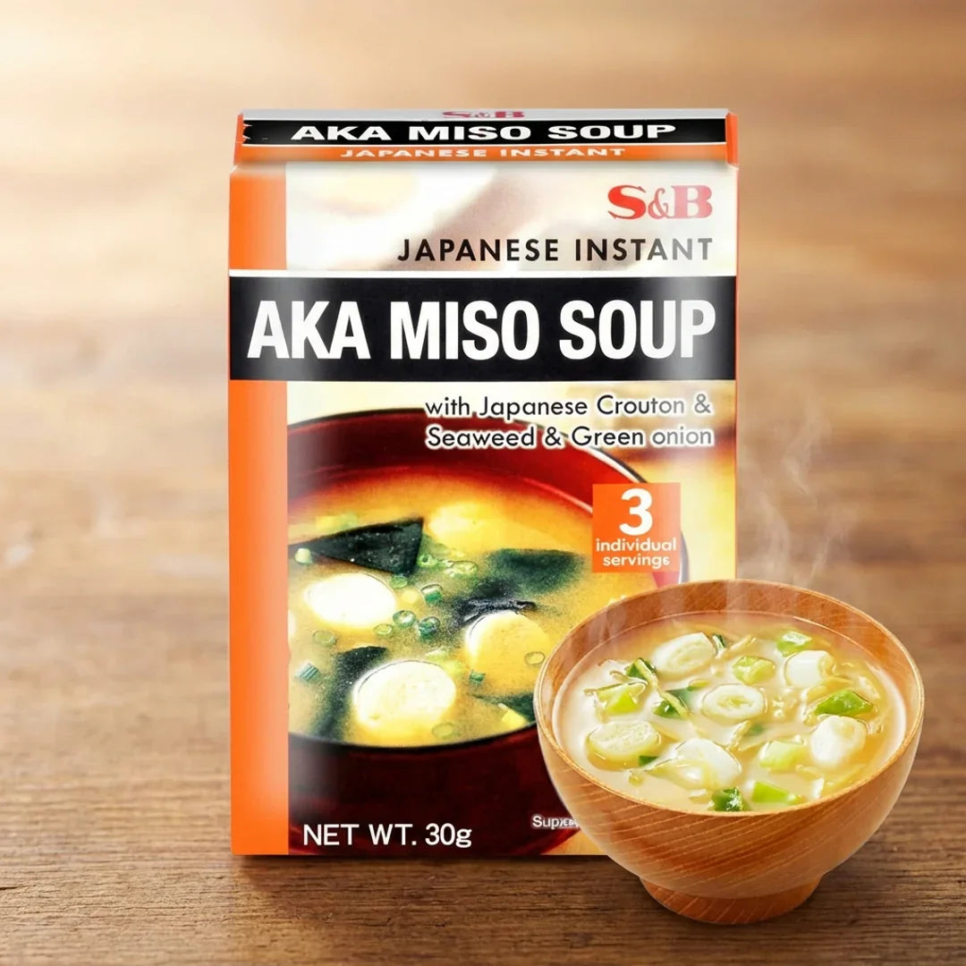 S&B Instant Red Miso Soup (Rich Flavor) 30g