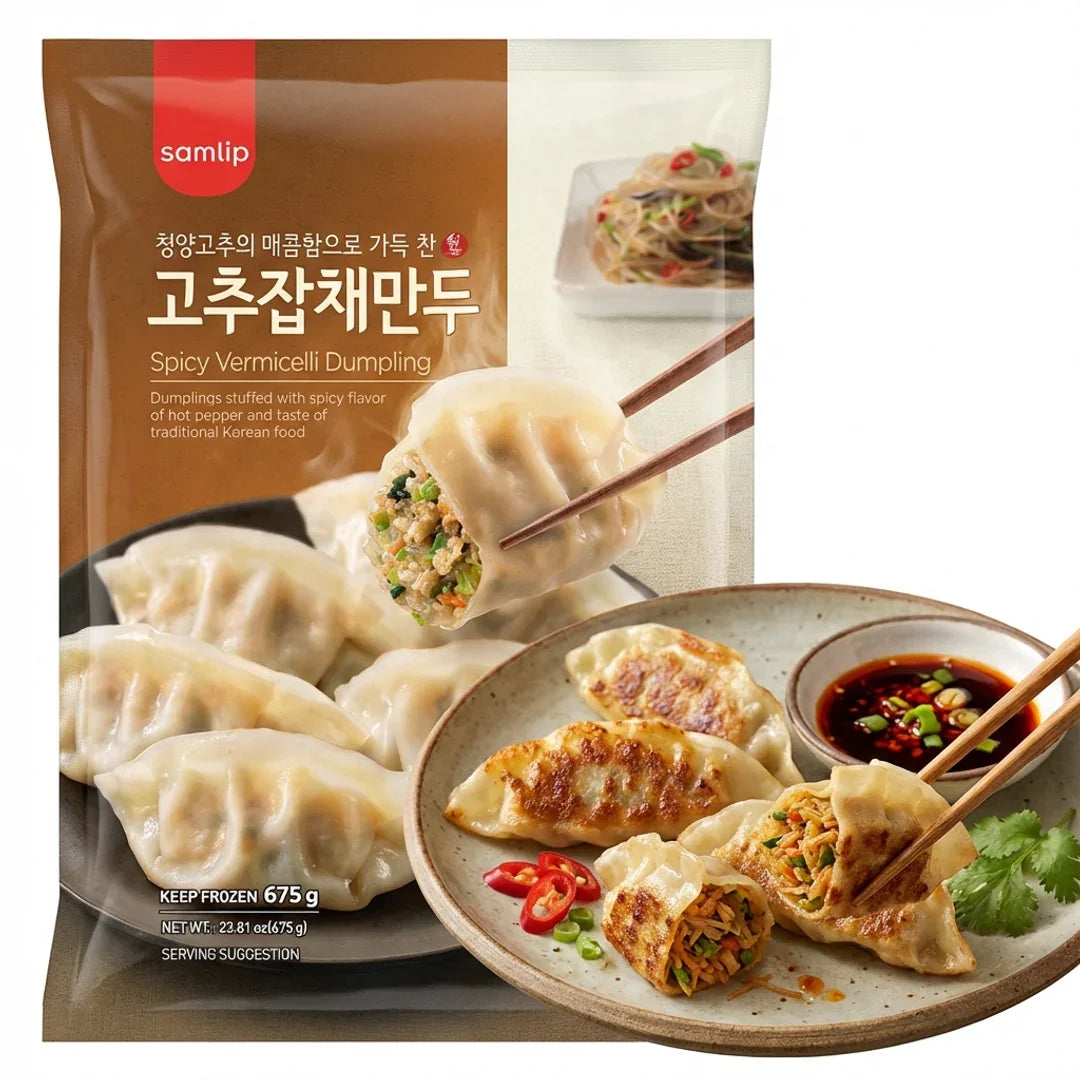 Samlip Chili Japchae Dumplings 675g - Frozen