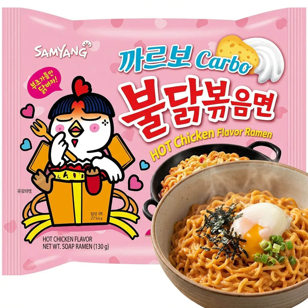 Samyang Carbonara Hot Chicken Stir-Fried Noodles 130g