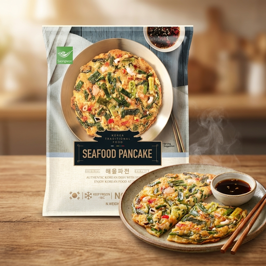 Saongwon Seafood Pajeon 300g (3 pieces) - Frozen