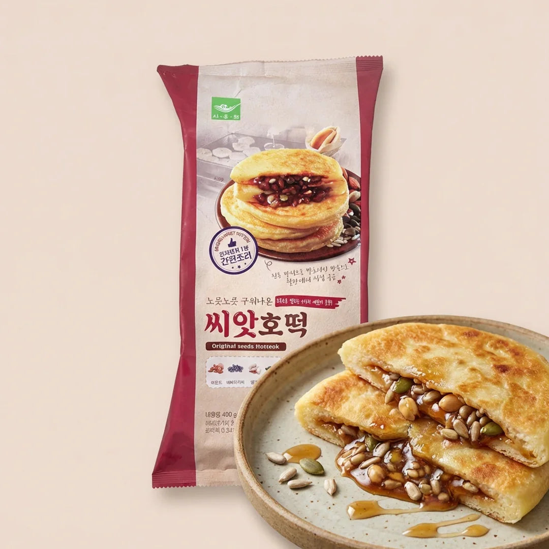 Saongwon Seed Hotteok 400g (4 pieces) - Frozen