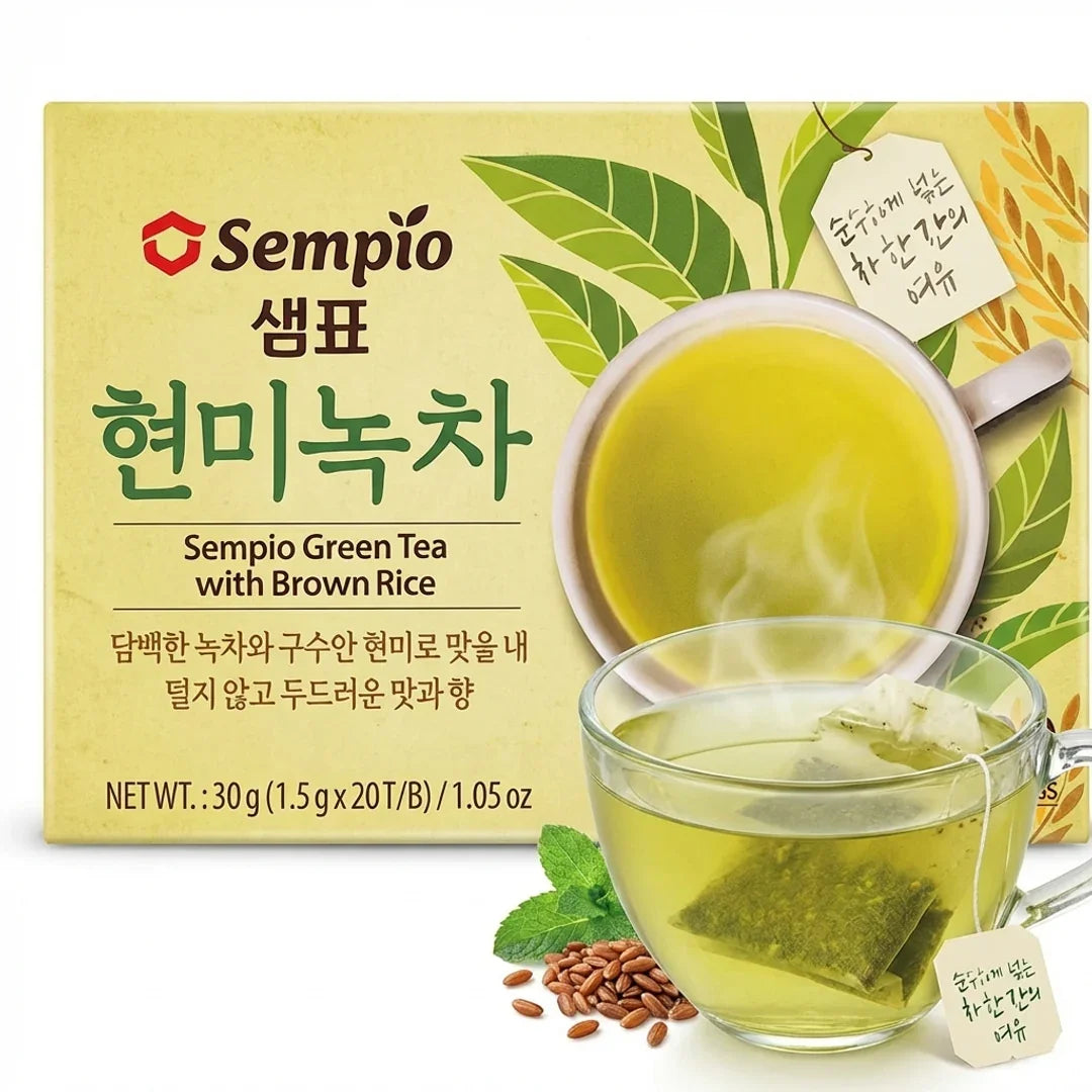 Sempio Brown Rice Green Tea 30g (20 Tea Bags)