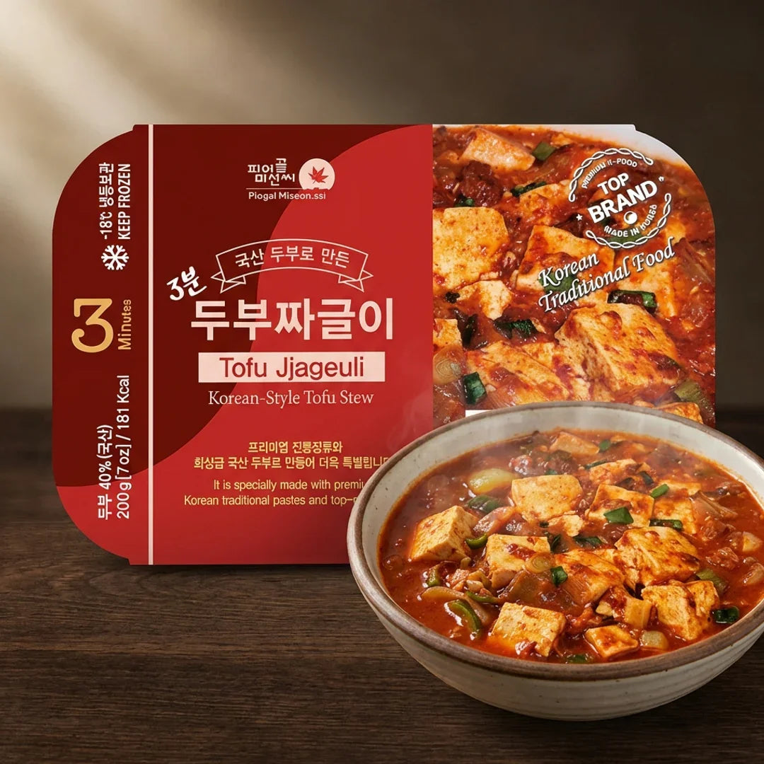 Tofu Jjageuli Bibim Sauce 200g (3-Minute Meal) - Frozen
