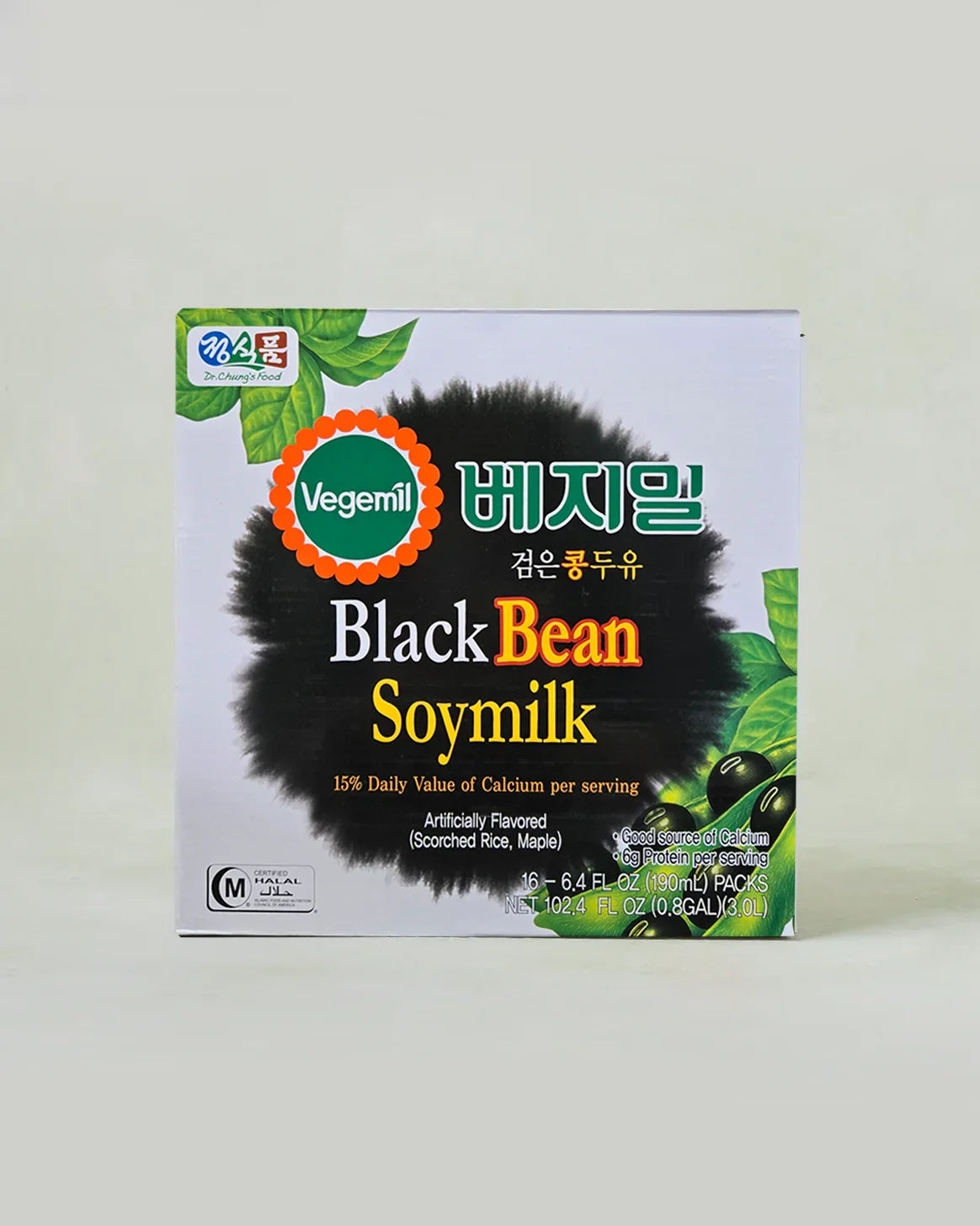 Jeongsikpum Vegemil Black Bean Soy Milk 1 Box (190ml*16 packs) 1 - DotAsia