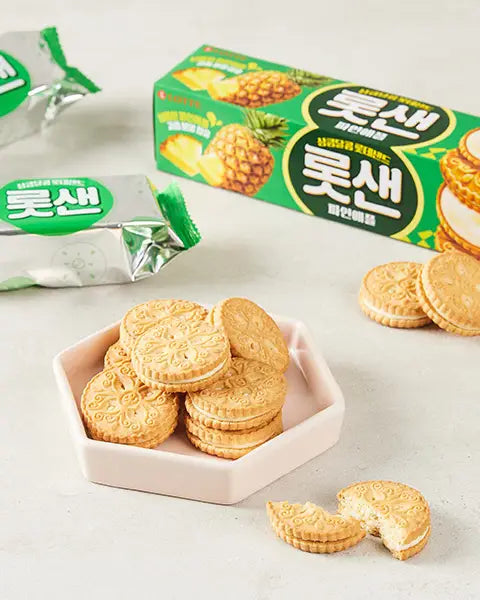 롯데샌드 파인애플 오리지널 105g - DotAsia :: 유럽 최대 아시아 식품 온라인몰 | 한국 K-Food ·일본·중국 식품 전문