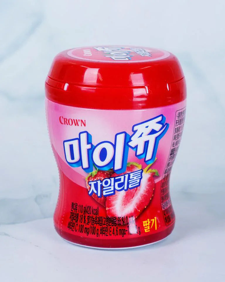 Crown My Chew Xylitol Strawberry 110g - DotAsia