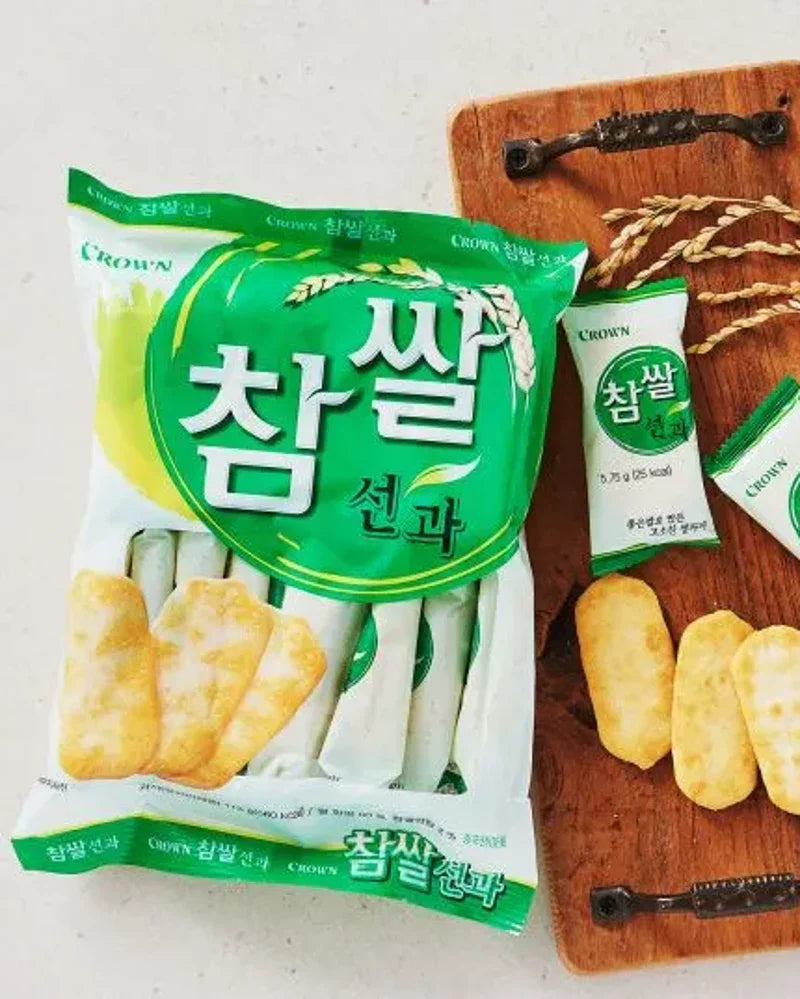 Crown Glutinous Rice Crackers 115g - DotAsia