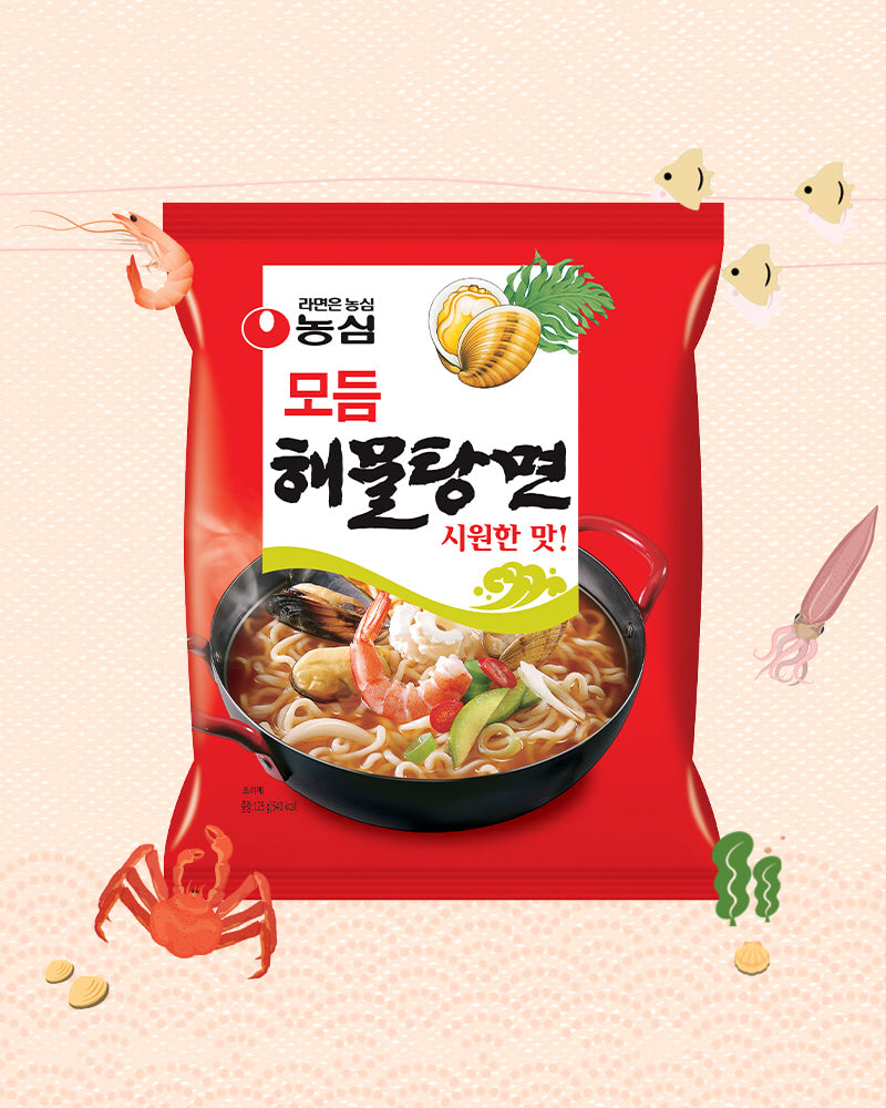 농심 모듬 해물탕면 125g - DotAsia :: 유럽 최대 아시아 식품 온라인몰 | 한국 K-Food ·일본·중국 식품 전문