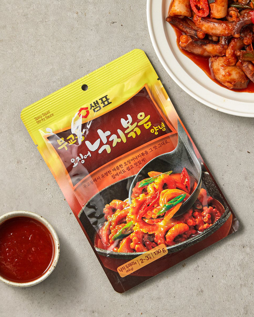 샘표 무교동 오징어낙지볶음양념 130g - DotAsia :: 유럽 최대 아시아 식품 온라인몰 | 한국 K-Food ·일본·중국 식품 전문