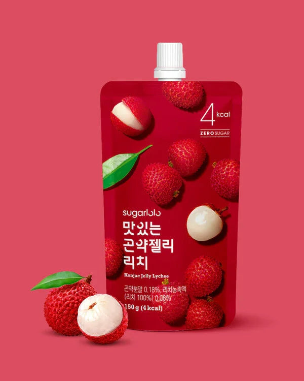 Sugaroro Konjac Jelly Lychee 150g - DotAsia