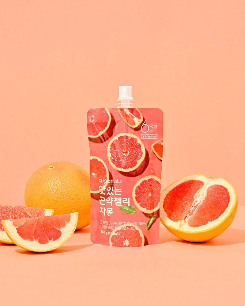 Sugaroro Konjac Jelly Grapefruit 150g - DotAsia
