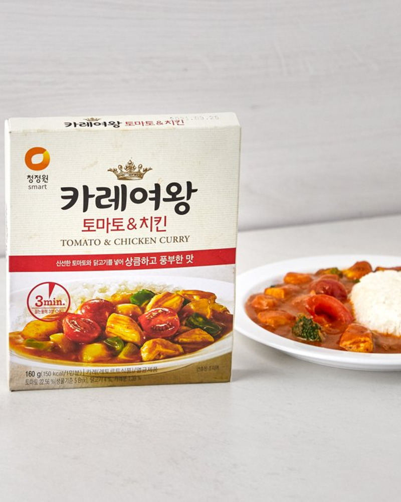 청정원 카레여왕 치킨카레 160g 3분 - DotAsia :: 유럽 최대 아시아 식품 온라인몰 | 한국 K-Food ·일본·중국 식품 전문