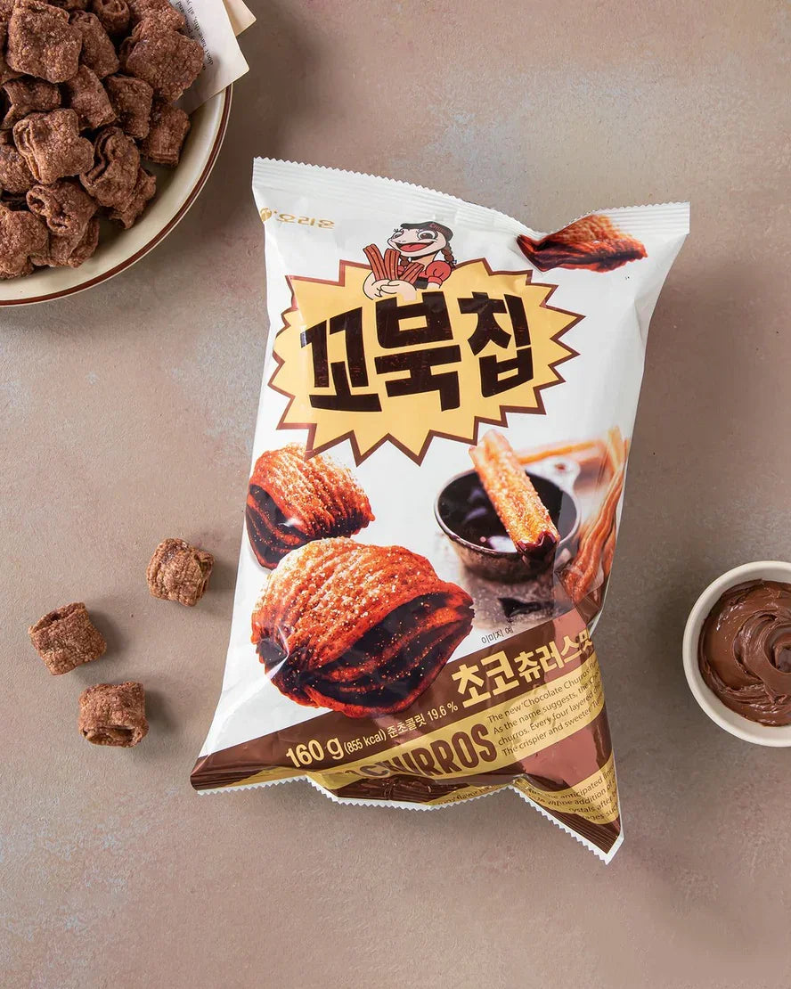 Orion Kkobuk Chip Choco Churros Flavor 160g - DotAsia