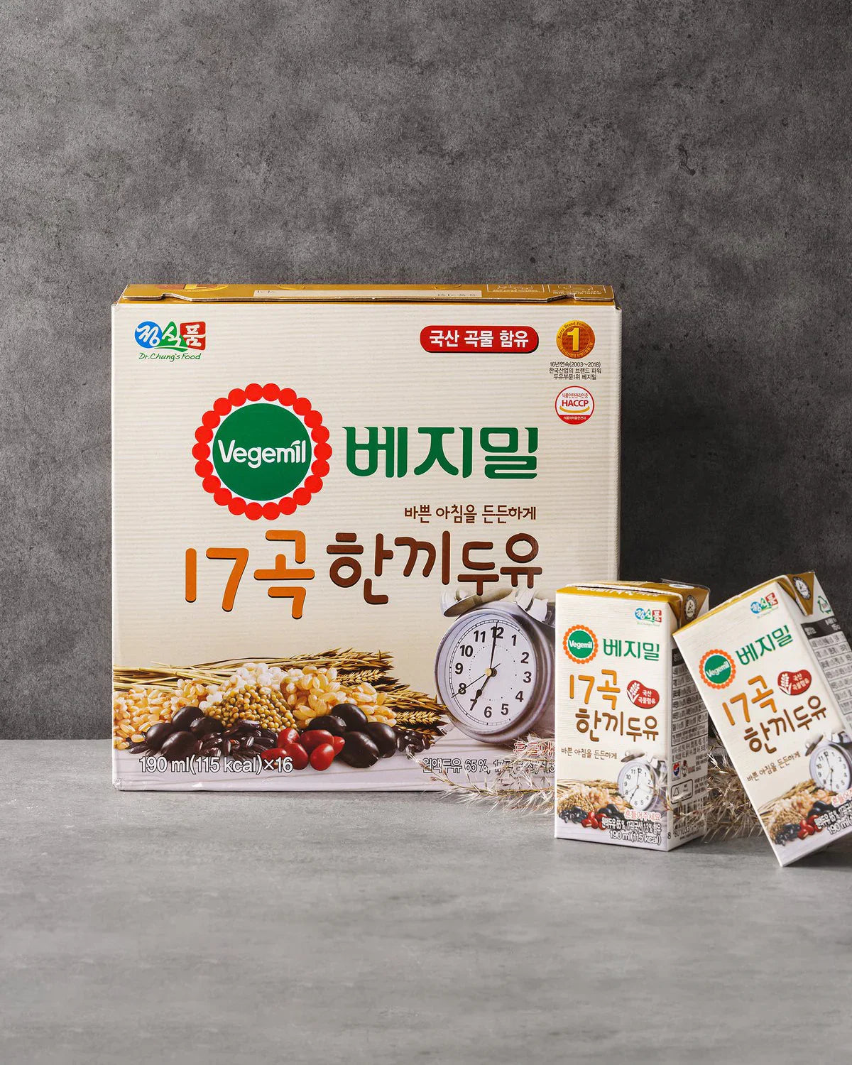 Vegemil 17-Grain Meal Soymilk Box (190ml*16pcs) - DotAsia