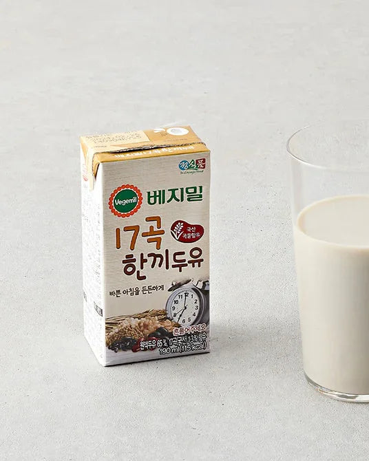 Chungjungwon Vegemil 17-Grain Meal Soymilk 190ml - DotAsia