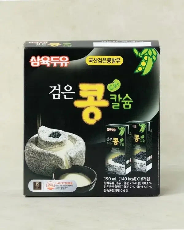 Sahmyook Black Bean Calcium Soymilk 190ml*16 Pack - DotAsia