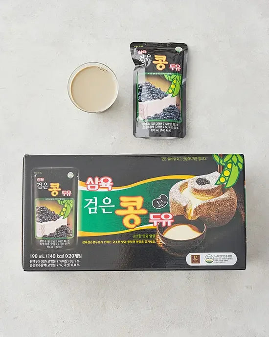 Samyook Black Soybean Soymilk (Pouch) 190ml*20pcs - DotAsia