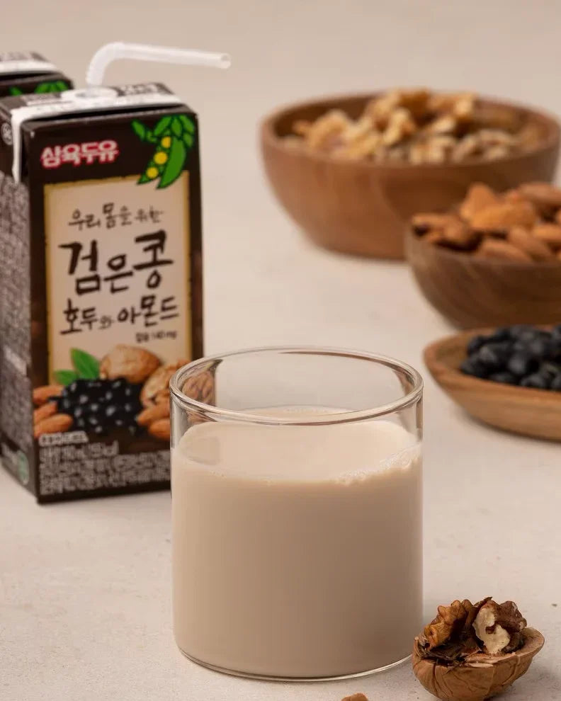 Sahmyook Black Bean Soy Milk with Walnut and Almond 190ml - DotAsia