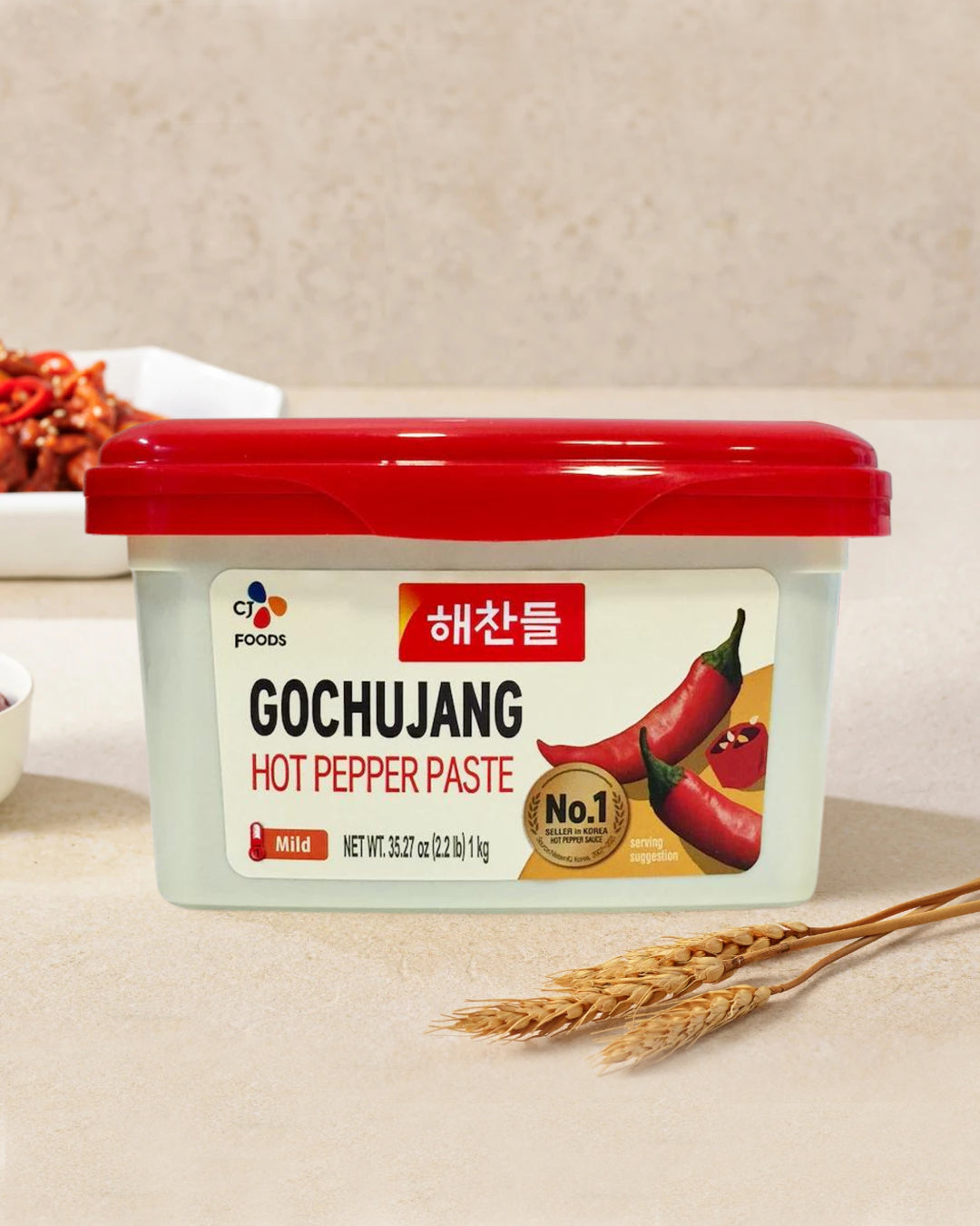 해찬들 맛있는 태양초 고추장 1kg - DotAsia :: 유럽 최대 아시아 식품 온라인몰 | 한국 K-Food ·일본·중국 식품 전문