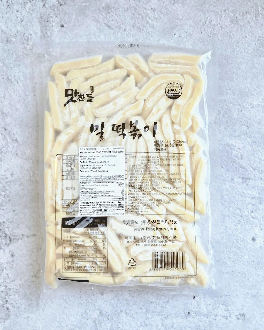 Matchandeul Wheat Tteokbokki 1kg - Frozen - DotAsia