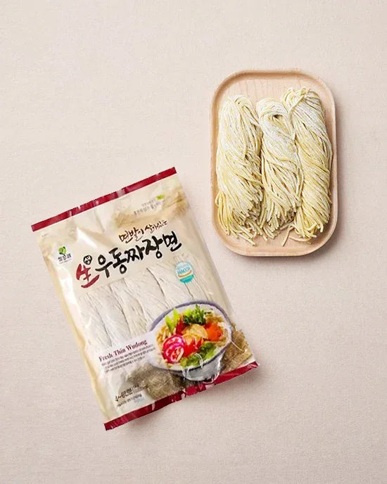 Cheongwoorim Fresh Udon Jjajangmyeon 1kg - Frozen - DotAsia
