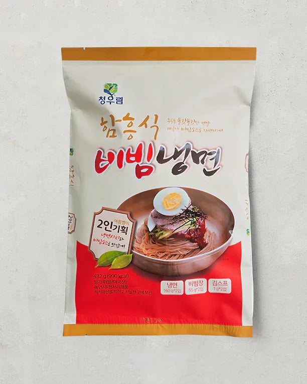 Cheongwoorm Hamheung-style Bibim Naengmyeon for 2 Servings 432g - Refrigerated - DotAsia