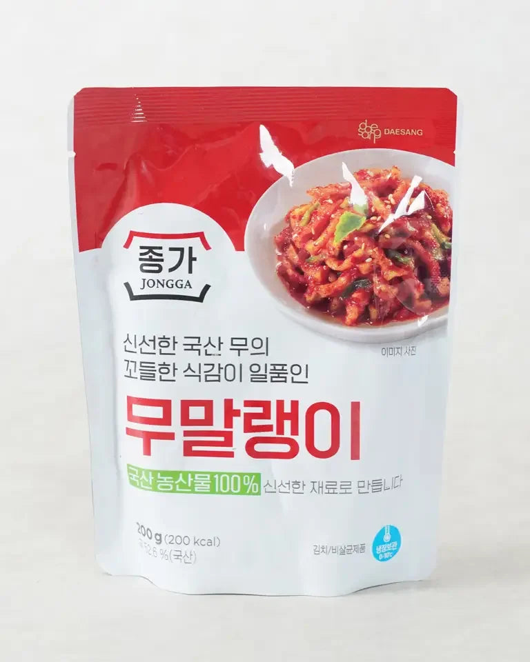 Jongga Dried Radish 200g - Refrigerated 2 - DotAsia