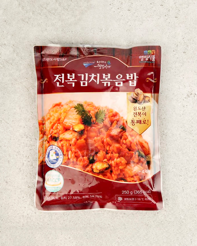 완도사랑 전복김치 볶음밥 250g - 냉동 - DotAsia :: 유럽 최대 아시아 식품 온라인몰 | 한국 K-Food ·일본·중국 식품 전문