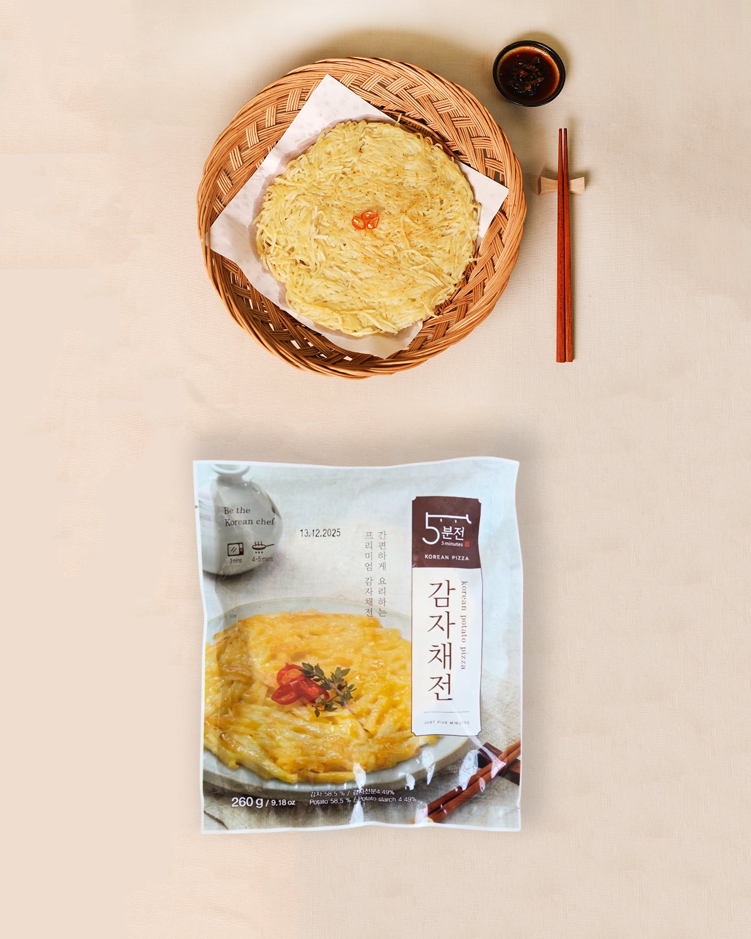 오분전부침개 감자채전 260g 2개입 - 냉동 - DotAsia :: 유럽 최대 아시아 식품 온라인몰 | 한국 K-Food ·일본·중국 식품 전문