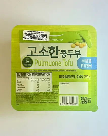 풀무원 부침용 고소한 콩두부 290g - 냉장 - DotAsia :: 유럽 최대 아시아 식품 온라인몰 | 한국 K-Food ·일본·중국 식품 전문