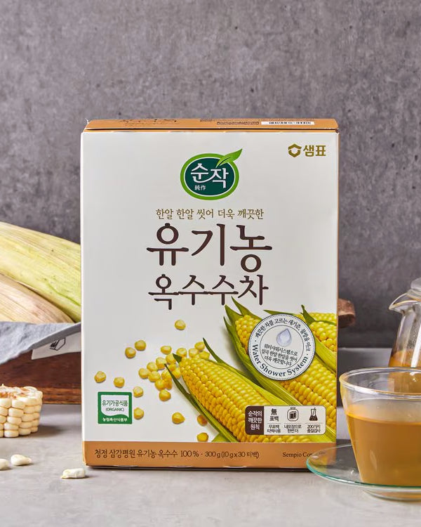 샘표 순작 유기농 옥수수차 300g (10g*30티백) - DotAsia :: 유럽 최대 아시아 식품 온라인몰 | 한국 K-Food ·일본·중국 식품 전문