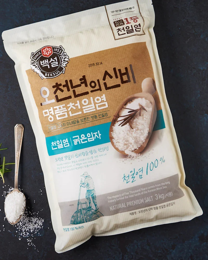 Beksul 5000 Years Mystery Premium Sea Salt Coarse Grain 3kg - DotAsia