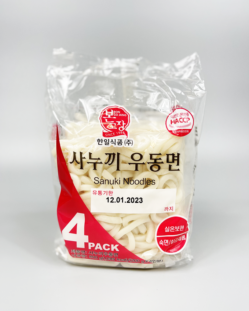 한일 사누끼 우동면 4개입 800g - DotAsia :: 유럽 최대 아시아 식품 온라인몰 | 한국 K-Food ·일본·중국 식품 전문