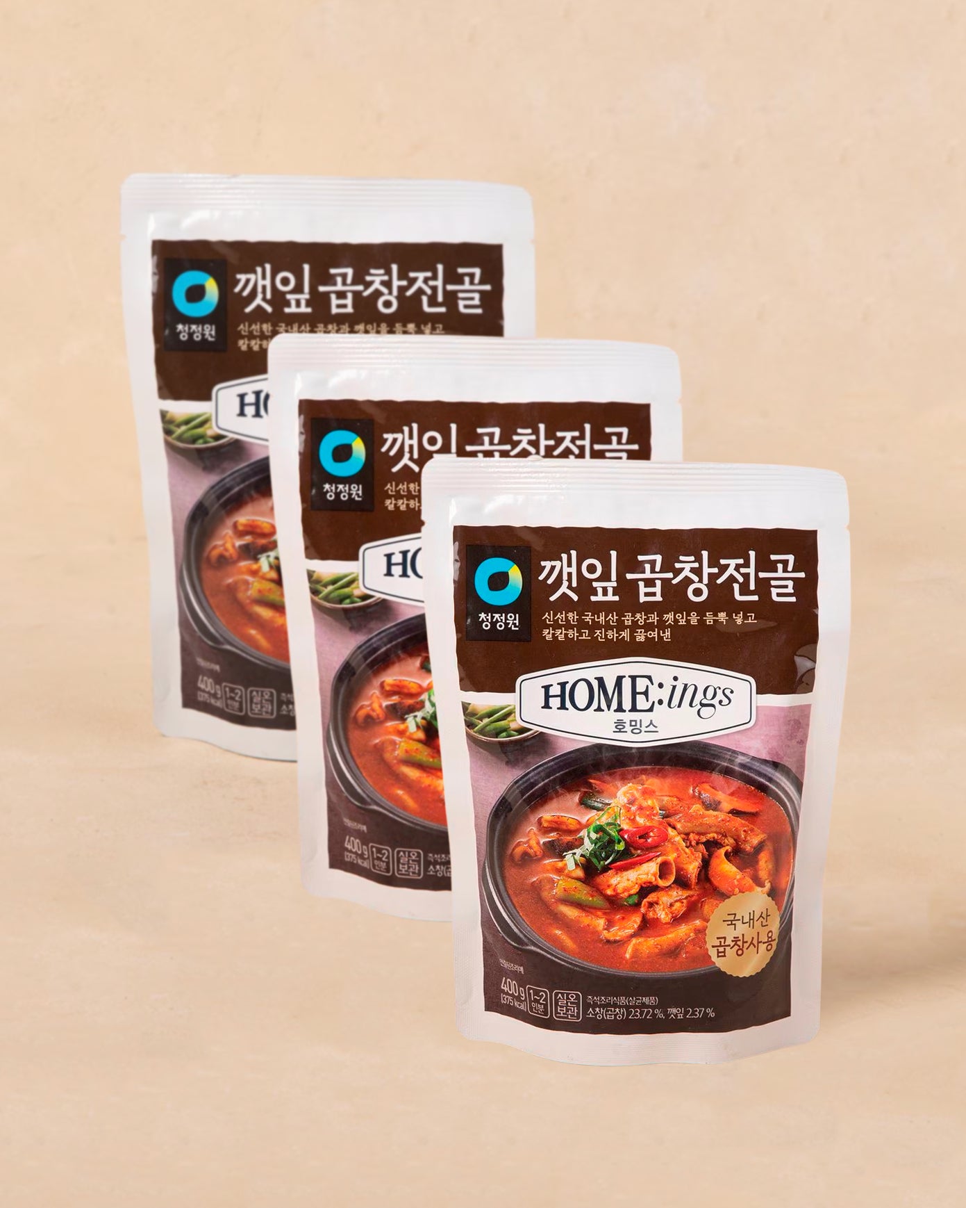 청정원 깻잎 곱창전골 400g 3개입 묶음 - DotAsia :: 유럽 최대 아시아 식품 온라인몰 | 한국 K-Food ·일본·중국 식품 전문