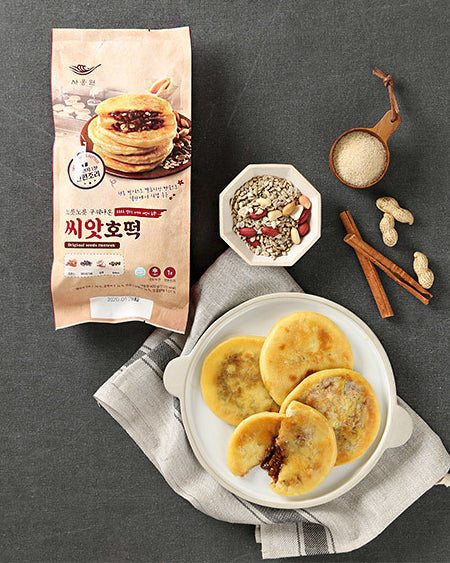 사옹원 씨앗호떡 400g (4개입) - 냉동 - DotAsia :: 유럽 최대 아시아 식품 온라인몰 | 한국 K-Food ·일본·중국 식품 전문