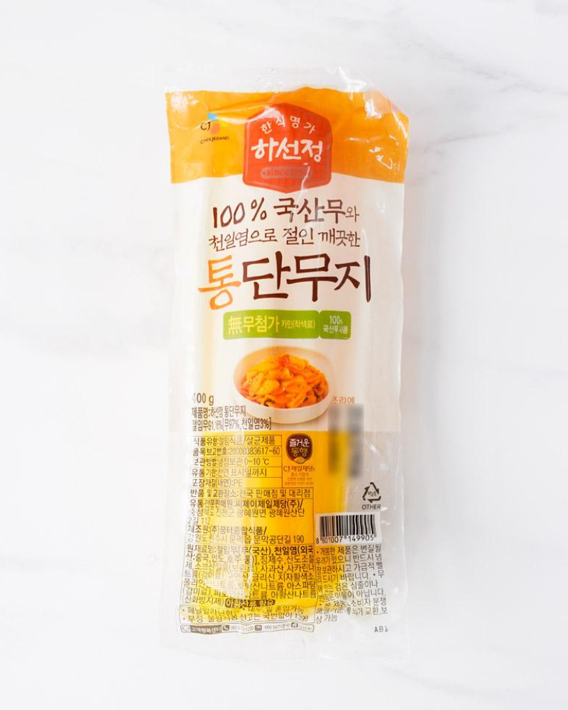 하선정 통단무지 400g - 냉장 - DotAsia :: 유럽 최대 아시아 식품 온라인몰 | 한국 K-Food ·일본·중국 식품 전문