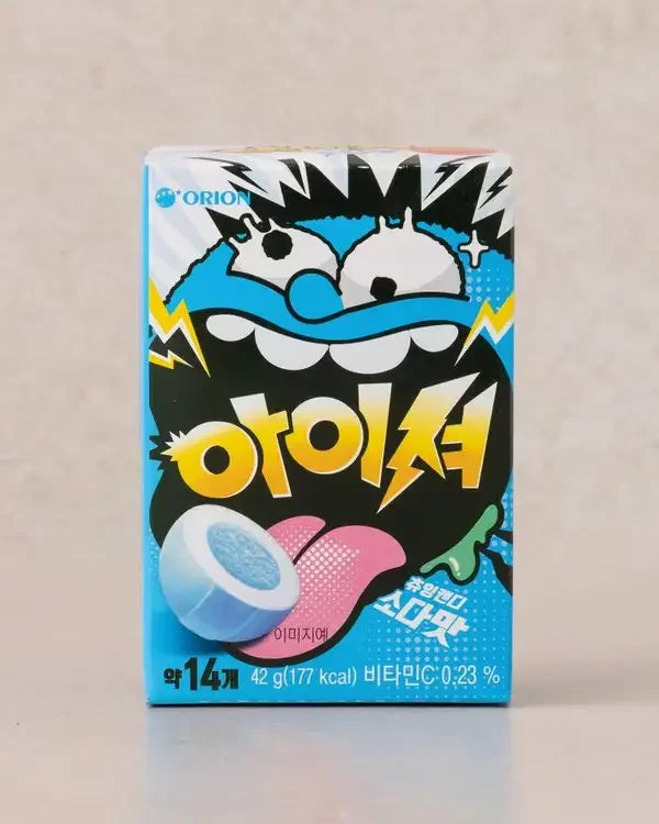 Orion Icesher Chewing Candy Soda Flavor 42g 1 - DotAsia