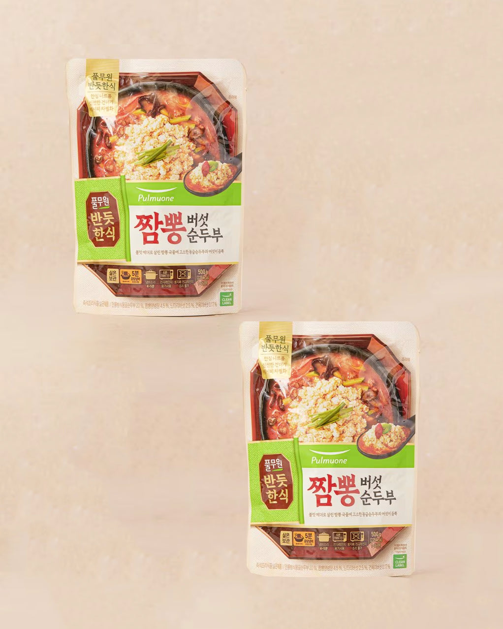 풀무원 짬뽕 버섯 순두부 500g 2개입 묶음 - DotAsia :: 유럽 최대 아시아 식품 온라인몰 | 한국 K-Food ·일본·중국 식품 전문