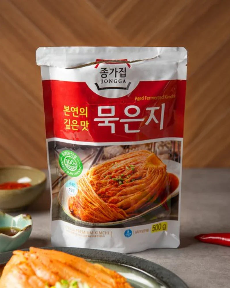 Jonggajip Aged Kimchi 500g - Refrigerated - DotAsia
