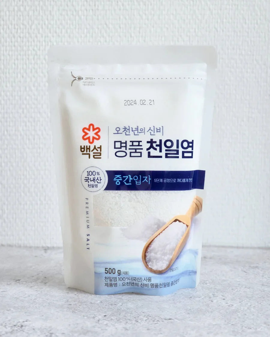 Beksul Five Thousand Years Mystery Premium Sea Salt Medium Grain Salt 500g - DotAsia