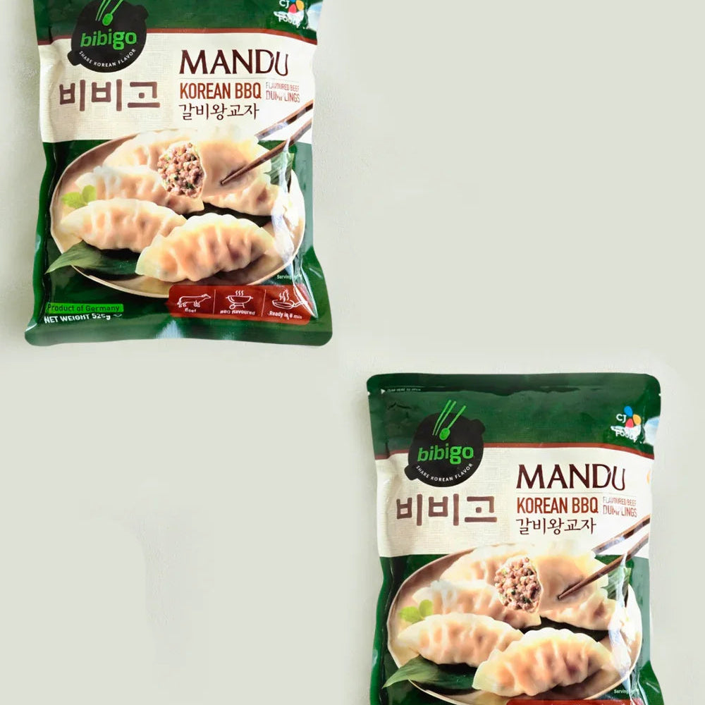 Bibigo Galbi King Gyoza Dumplings 525g 2-Pack Bundle - Frozen - DotAsia
