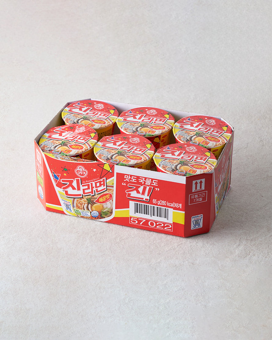 오뚜기 진라면 매운맛 소컵 6개입 - DotAsia :: 유럽 최대 아시아 식품 온라인몰 | 한국 K-Food ·일본·중국 식품 전문