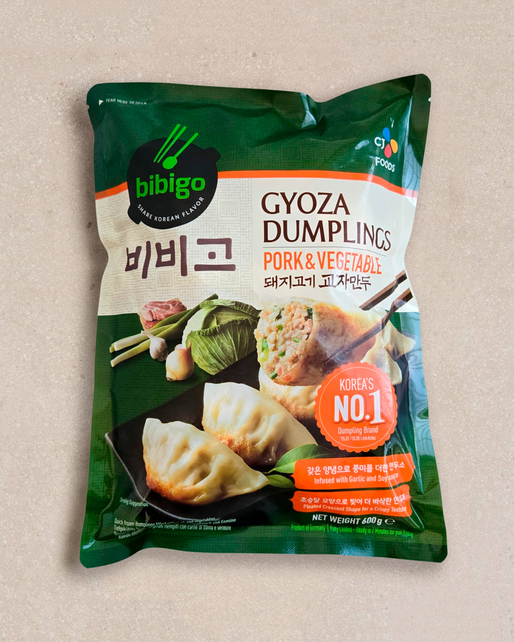 비비고 돼지고기교자만두 600g - 냉동 - DotAsia :: 유럽 최대 아시아 식품 온라인몰 | 한국 K-Food ·일본·중국 식품 전문