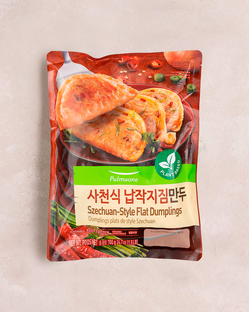 풀무원 사천식 납작지짐 만두 700g - 냉동 - DotAsia :: 유럽 최대 아시아 식품 온라인몰 | 한국 K-Food ·일본·중국 식품 전문