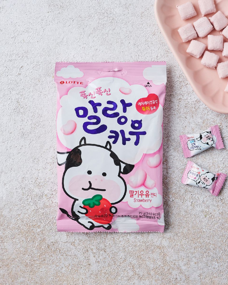 롯데 말랑카우 딸기 79g - DotAsia :: 유럽 최대 아시아 식품 온라인몰 | 한국 K-Food ·일본·중국 식품 전문